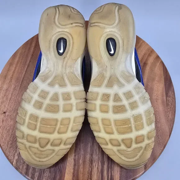 Nike Air Max 97 Shoes Men's 9 Royal Blue Black Lace Up Low Top Athletic Sneakers - Picture 8 of 9